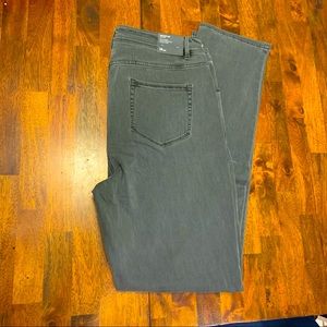 J. Jill High-Rise Straight-Leg Jeans 14T onyx wash